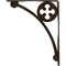 Ekena Millwork Crawley Wrought Iron Bracket, (Single center brace), Antiqued Pale Gold 1 1/2"W x 10"D x 12"H BKTM01X10X12SCRAPG - alternate 3